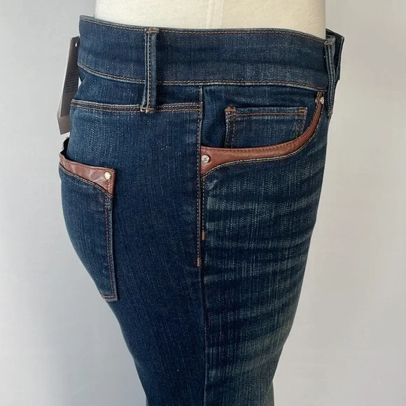 NWT WHBM Mid Rise Skinny Ankle Jeans 2R - Picture 12 of 16